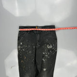 Relaxed Fit Carhartt Double Knee Carpenter Trousers - 34W 32L Grey Cotton