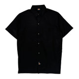 Dickies Short Sleeve Shirt - Large Black Cotton