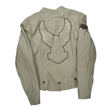 Motorcycles Harley Davidson Studded Leather Jacket - XL Cream Leather