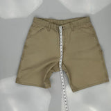Unbranded Carpenter Shorts - 34W 10L Beige Cotton