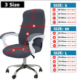 Anyseat White Office Chair Cover – Waterproof Stretchable Spandex Jacquard Slipcover, Anti‑Dirt Protection