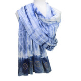 Eternity Indigo Cotton Scarf