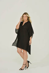 Black Tunic Caftan Dress