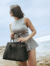 Less Pollution Convertible Handbag - Luxury Black