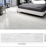Anyhouz 5pcs Vinyl Floor Tiles – Ash Walnut Wood Grain, Waterproof, Easy Install