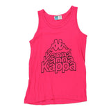 Age 10 Kappa Spellout Vest - Medium Pink Cotton