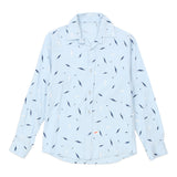 Age 10 Unbranded Patterned Shirt - Small Blue Cotton