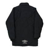 Age 9-10 Umbro Spellout Jacket - XL Black Polyester