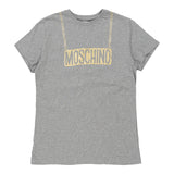 14 Years Moschino Spellout T-Shirt - Medium Grey Cotton