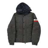 10 Years Moncler Coat - Small Grey Wool Blend