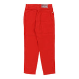 Krizia Trousers - 29W UK 10 Red Cotton