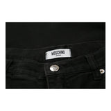 Moschino Jeans Trousers - 30W UK 10 Black Cotton