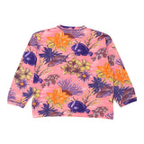 Les Copains Floral Sweatshirt - 2XL Pink Cotton