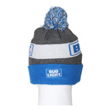 Vintage block colour Bud Light Nfl Beanie - mens no size