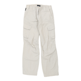 Armani Jeans Cargo Trousers - 30W UK 8 White Cotton