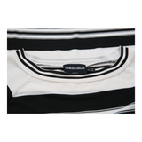 Giorgio Armani Striped T-Shirt - Medium Black & White Viscose