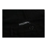 Dolce & Gabbana Trousers - 28W UK 6 Black Virgin Wool