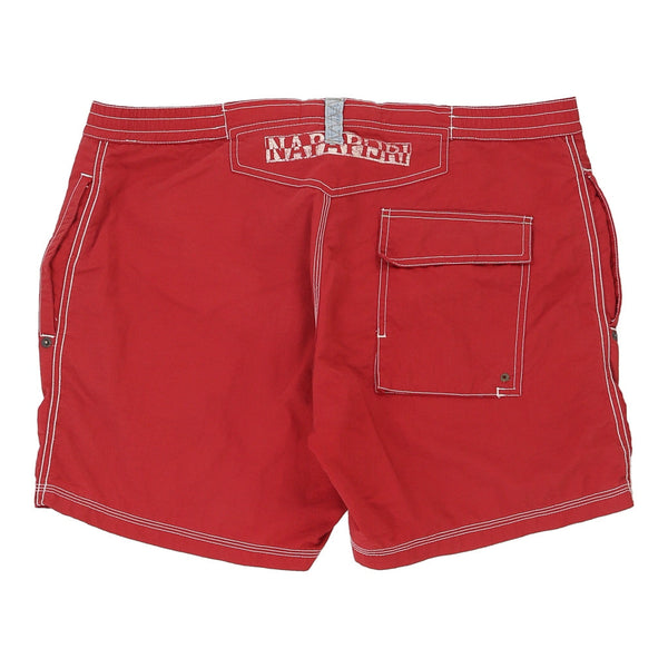 Vintage red Napapijri Shorts - mens x-large
