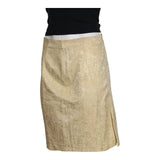 Roccobarocco Midi Skirt - 30W UK 10 Cream Nylon