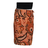 Gucci Graphic Midi Skirt - 26W UK 6 Pink Silk
