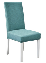 Anyseat Blue Waterproof Chair Cover – Corn Kernel Pattern Stretch Slipcover for Dining Room