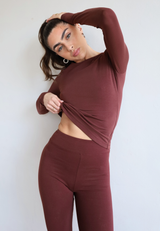 Organic Cotton Leggings, Winter Berry