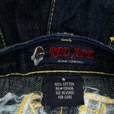 Red Ape Hip Hop Jeans - 26W US 2 Blue Cotton