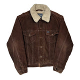 Levis Sherpa Lined Cord Jacket - Medium Brown Cotton