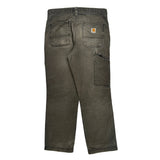 Carhartt Carpenter Trousers - 30W 28L Grey Cotton