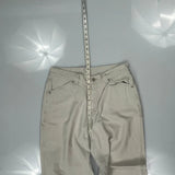 Unbranded Cargo Trousers - 31W 30L Beige Cotton