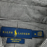Ralph Lauren Checked Shirt - Medium Black & White Cotton
