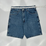 Wrangler Cargo Denim Shorts - 34W 10L Blue Cotton