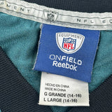 Age 14-16 Philadelphia Eagles Reebok Nfl Football Jersey - Large Green Polyester