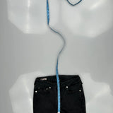 True Religion Skinny Jeans - 28W UK 6 Black Cotton Blend