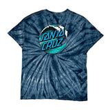 Santa Cruz Tie-Dye T-Shirt - Large Blue Cotton