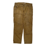 Carhartt Double Knee Carpenter Trousers - 32W 30L Brown Cotton