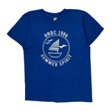 Summer Spirit Screen Stars Single Stitch T-Shirt - Large Blue Cotton Blend