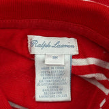 Age 9 Months Ralph Lauren Striped Overalls - 3XS Red Cotton