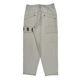 Unbranded Spellout Carpenter Pants - 34W 30L Cream Cotton