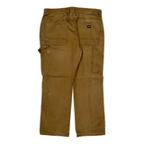 Dickies Carpenter Trousers - 36W 30L Brown Cotton