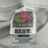 Softball Fruit Of The Loom T-Shirt - XL Blue Cotton Blend