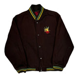 Rasta Colors Fasade Graphic Varsity Jacket - Large Multicoloured Wool Blend
