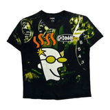 Godaddy Nascar Aop T-Shirt - Large Black Cotton