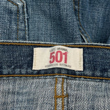 501 Levis Jeans - 33W 32L Blue Denim