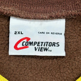 88 Competitors View Long Sleeve T-Shirt - 2XL Brown Cotton