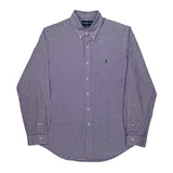 Ralph Lauren Checked Shirt - Medium Purple Cotton