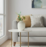 ANYDECO Flower Vase White Medium Nordic Plastic Pot Home Decor