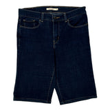 Levis Denim Shorts - 30W UK 10 Dark Wash Cotton