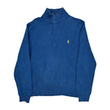 Polo By Ralph Lauren 1/4 Zip - XL Blue Cotton
