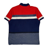 Lacoste Striped Polo Shirt - Large White Cotton